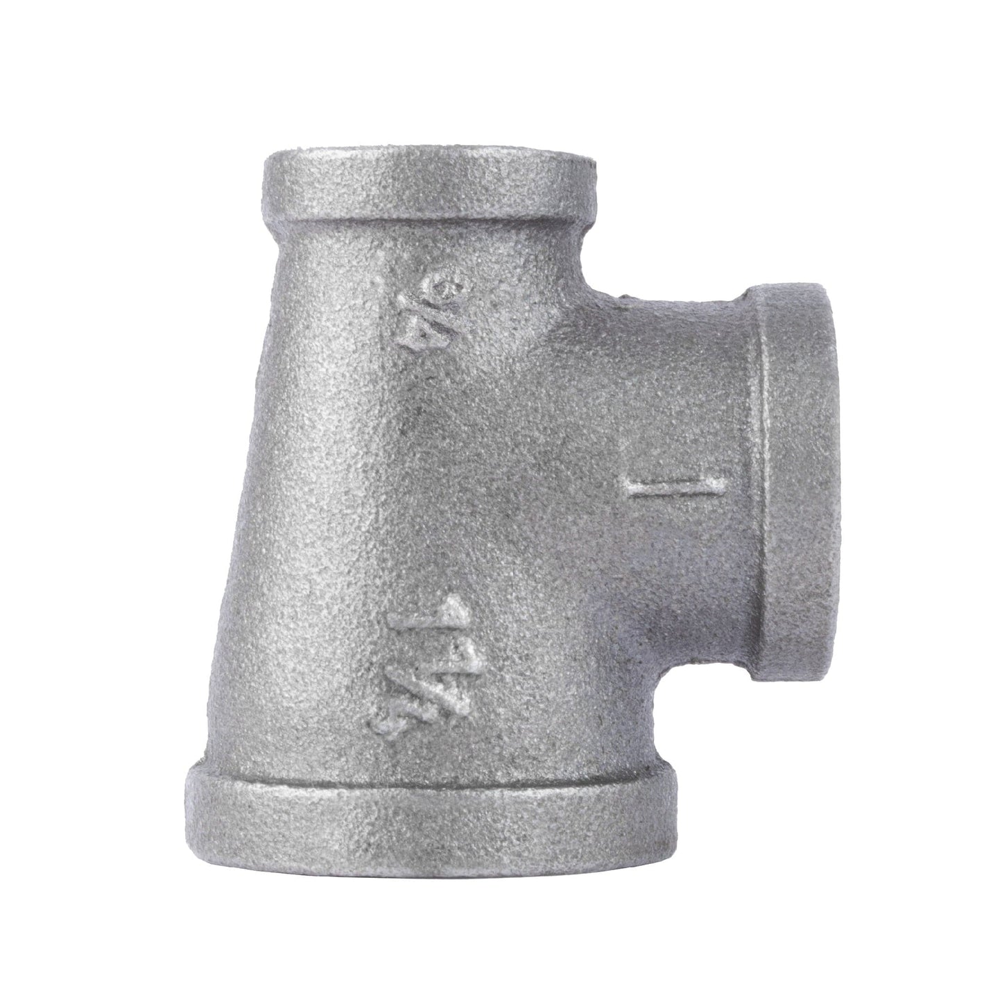 1 1/4 in. x 3/4 in. x 1 in. Black Reducing Tee PIPE DECOR