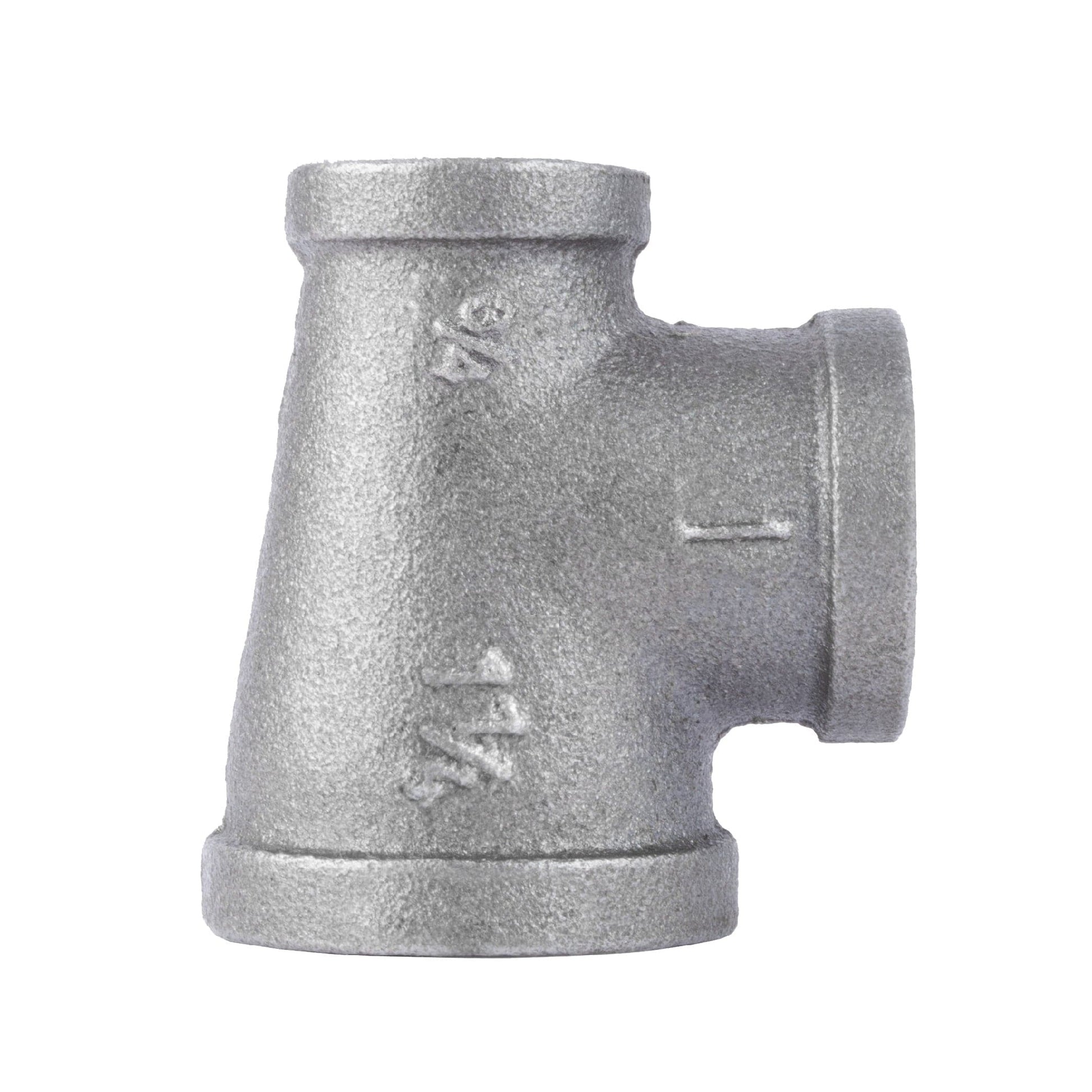 1 1/4 in. x 3/4 in. x 1 in. Black Reducing Tee PIPE DECOR
