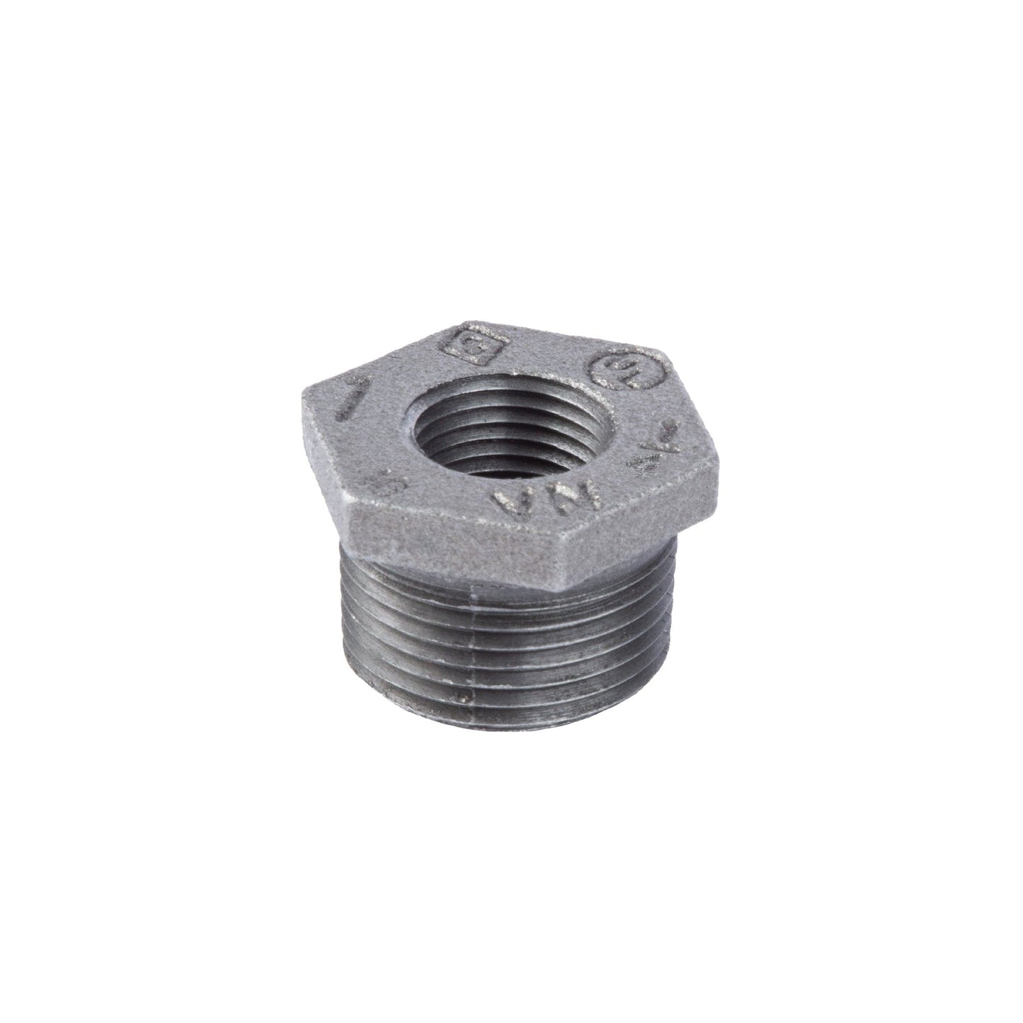 1 in. x 1/4 in. Black Bushing PIPE DECOR