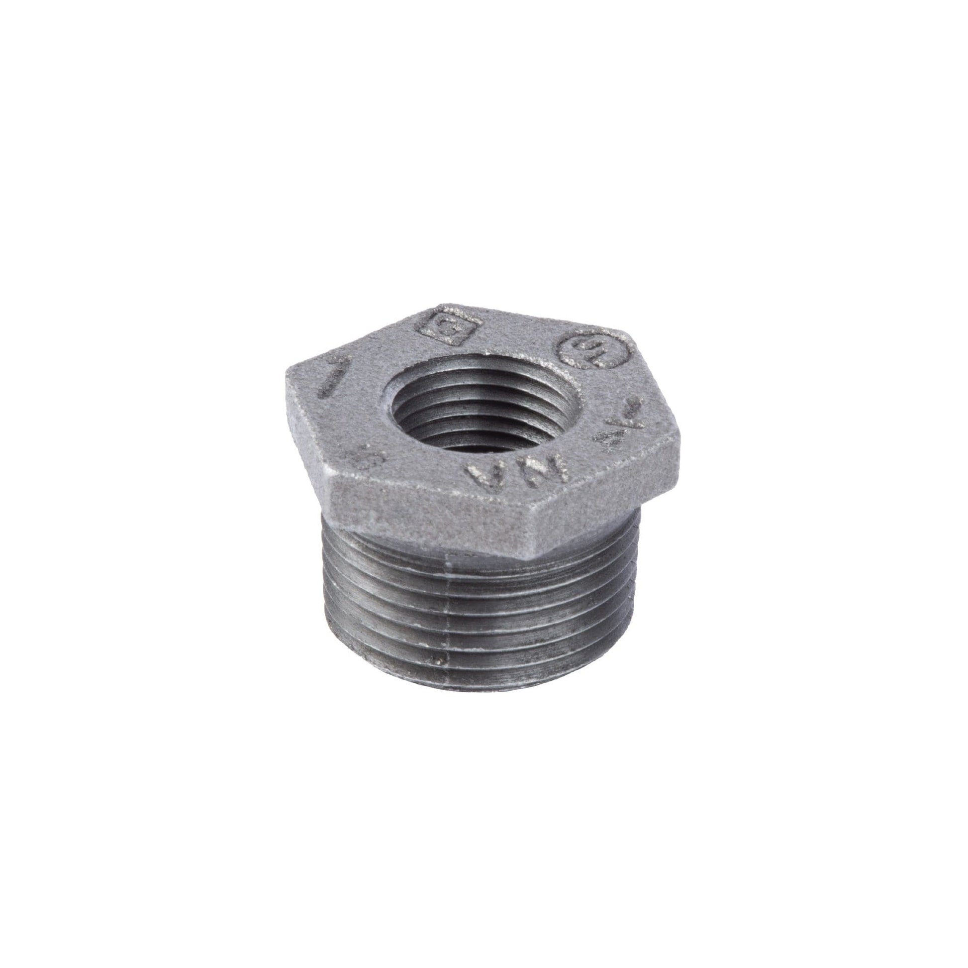 1 in. x 1/4 in. Black Bushing PIPE DECOR