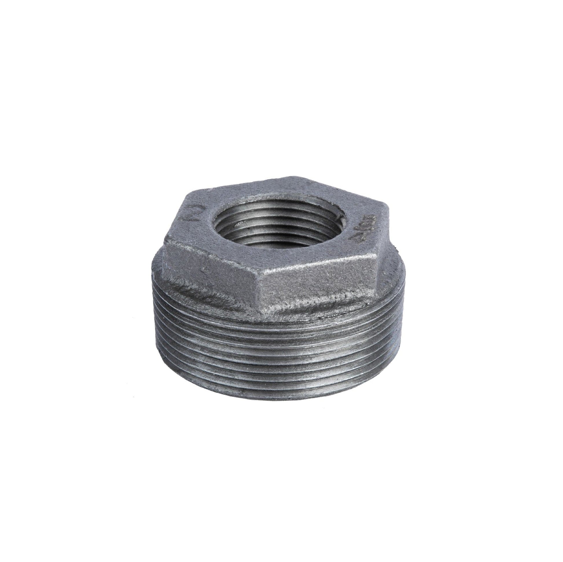 2 in. x 3/4 in. Black Bushing PIPE DECOR