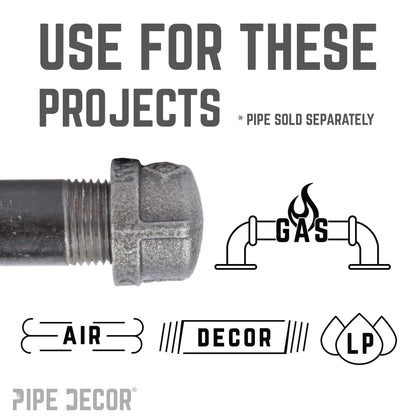 1/4 in. Black Cap PIPE DECOR