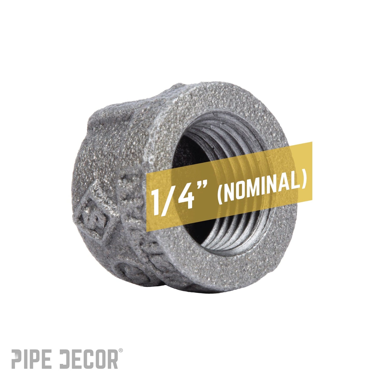 1/4 in. Black Cap PIPE DECOR
