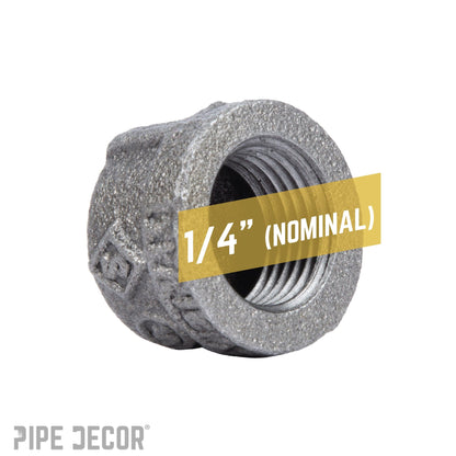 1/4 in. Black Cap PIPE DECOR