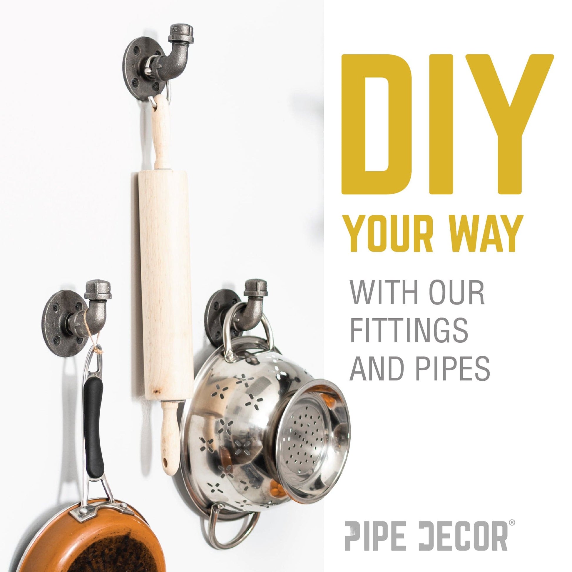 3/8 in. Black Cap PIPE DECOR
