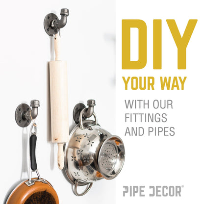 3/8 in. Black Cap PIPE DECOR