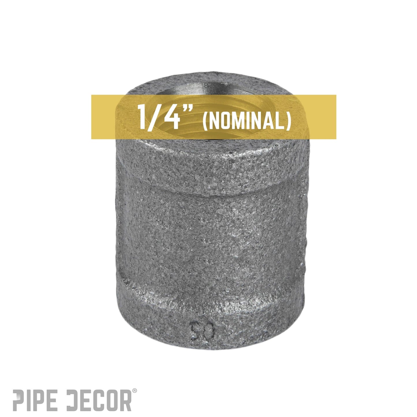 1/4 in. Black Coupling PIPE DECOR