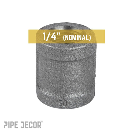 1/4 in. Black Coupling PIPE DECOR