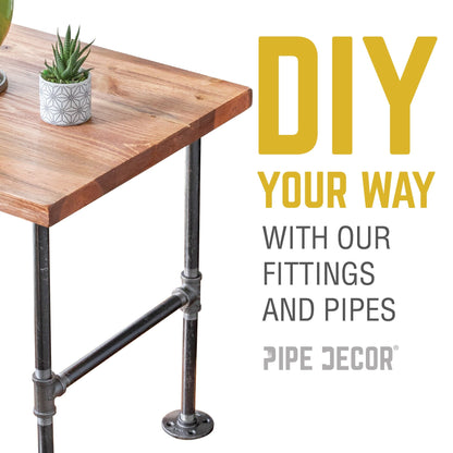 3/8 in. Black Coupling PIPE DECOR