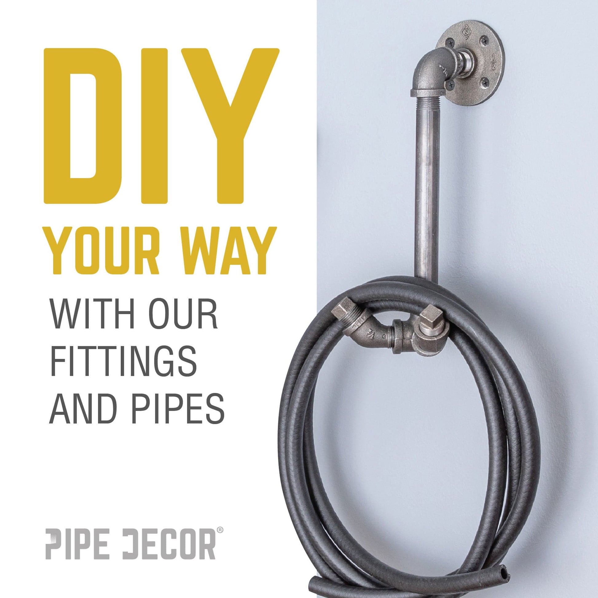 1/4 in. Black Plug PIPE DECOR