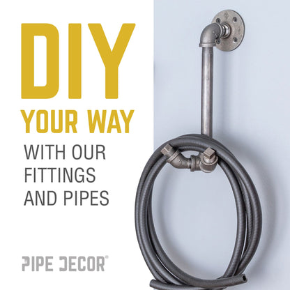 1/4 in. Black Plug PIPE DECOR