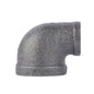 2 in. x 1 in. Black Reducing Elbow PIPE DECOR