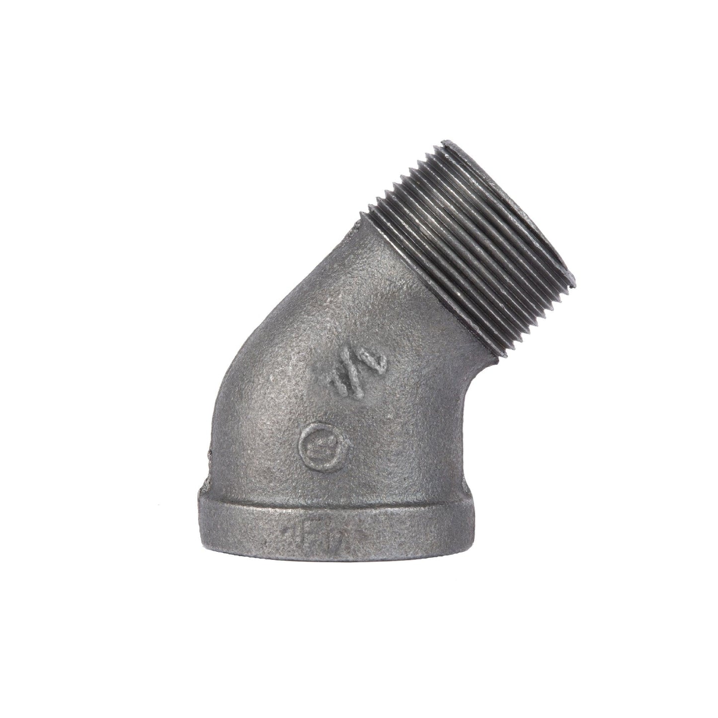 1/4 in. Black 45 Degree Street Elbow PIPE DECOR