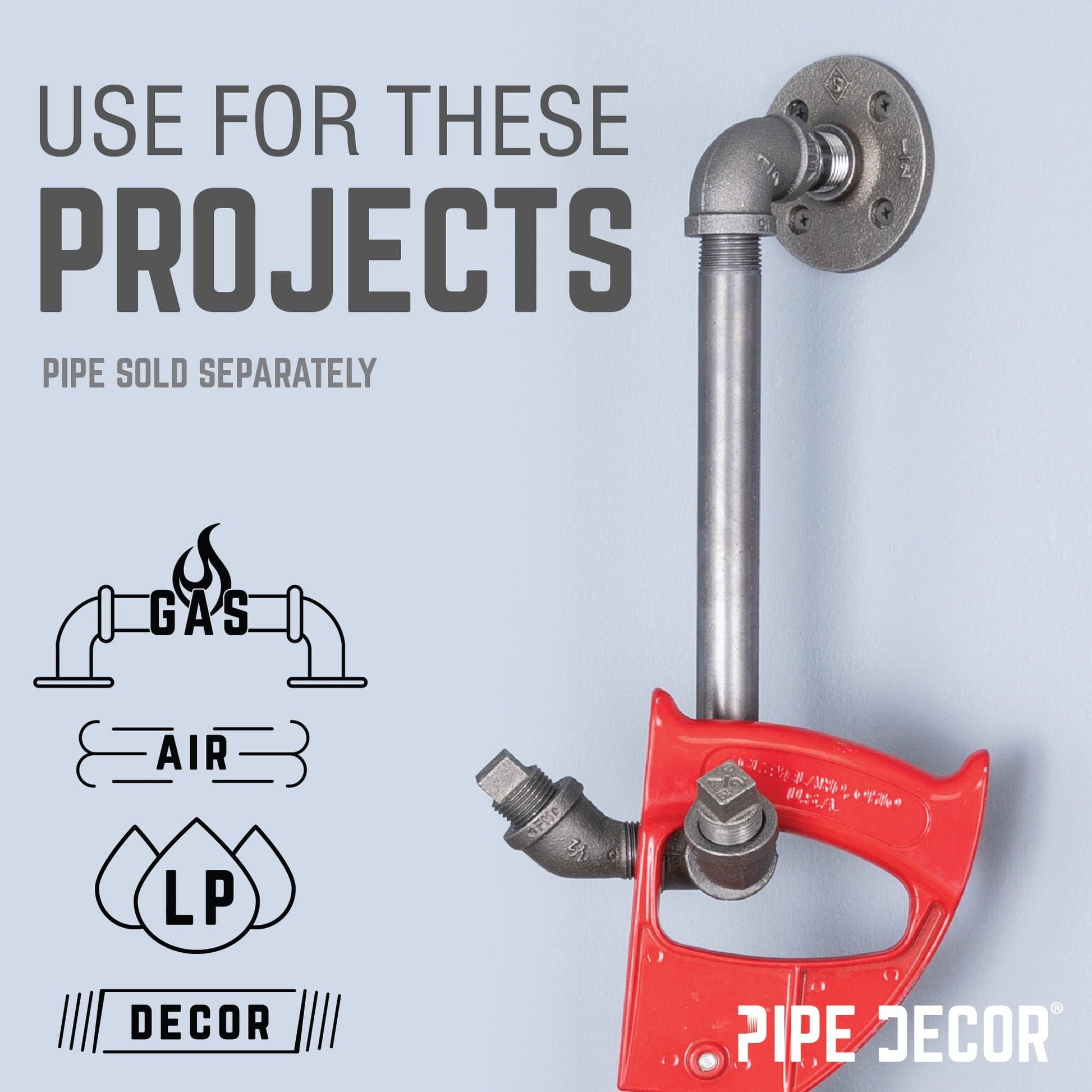 1/4 in. Black 45 Degree Street Elbow PIPE DECOR