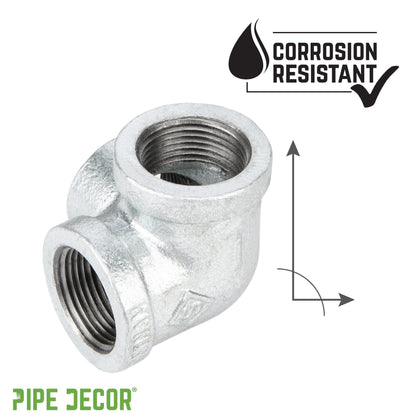 3/4 in. Galvanized Side Outlet Elbow PIPE DECOR