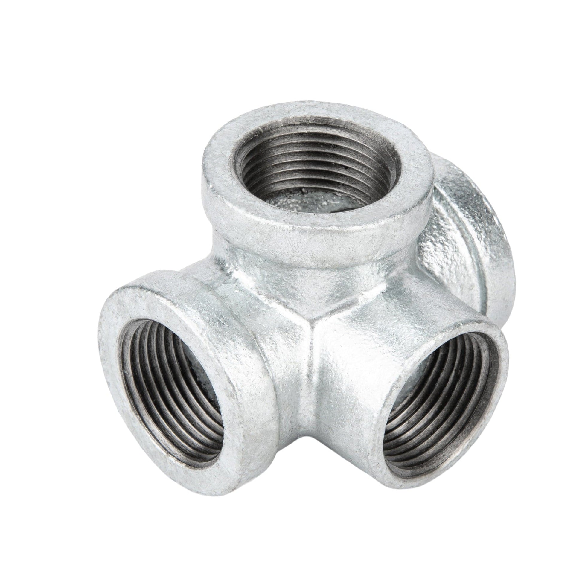 1 1/4 in. Galvanized Iron Side Outlet Tee PIPE DECOR