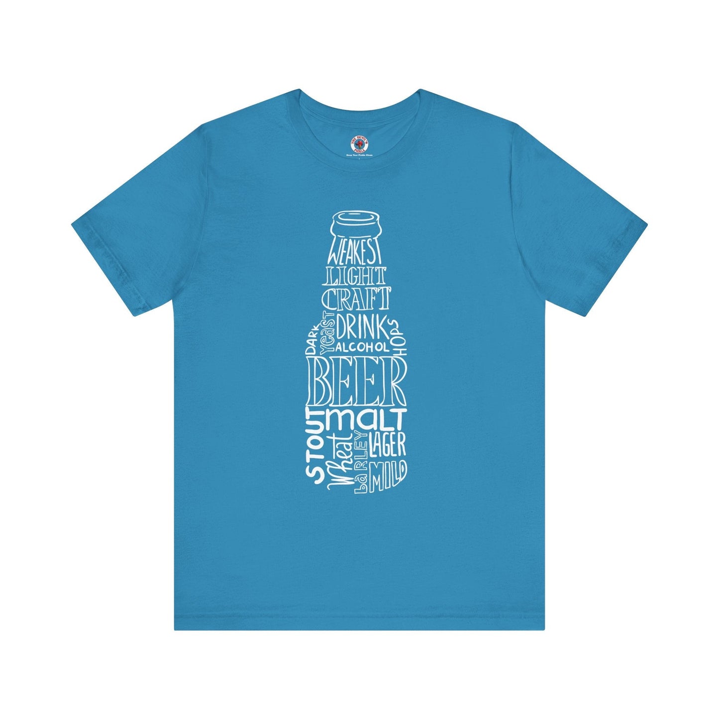 Beer Bottle of Words T-Shirt The Devil's Pickle