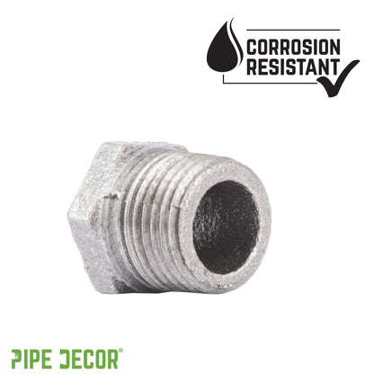 1/2 in. x 1/8 in. Galvanized Iron Bushing PIPE DECOR