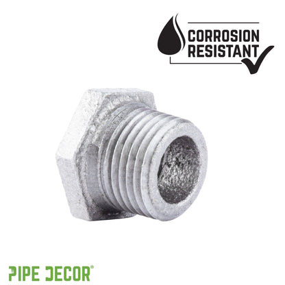 1/4 in. x  1/8 in. Galvanized Iron Bushing PIPE DECOR