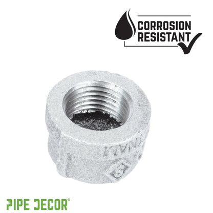 1/4 in. Galvanized Iron Cap PIPE DECOR