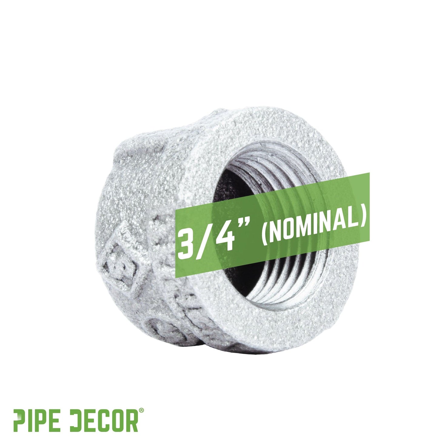 3/4 in. Galvanized Iron Cap PIPE DECOR
