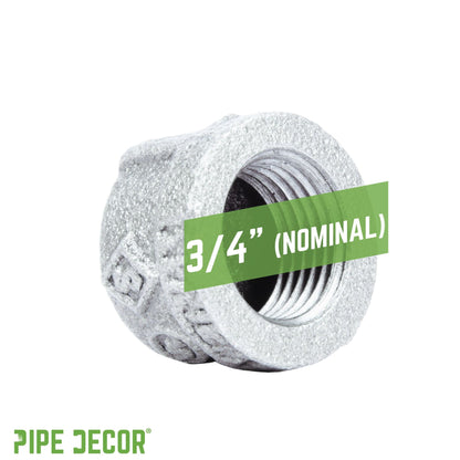 3/4 in. Galvanized Iron Cap PIPE DECOR