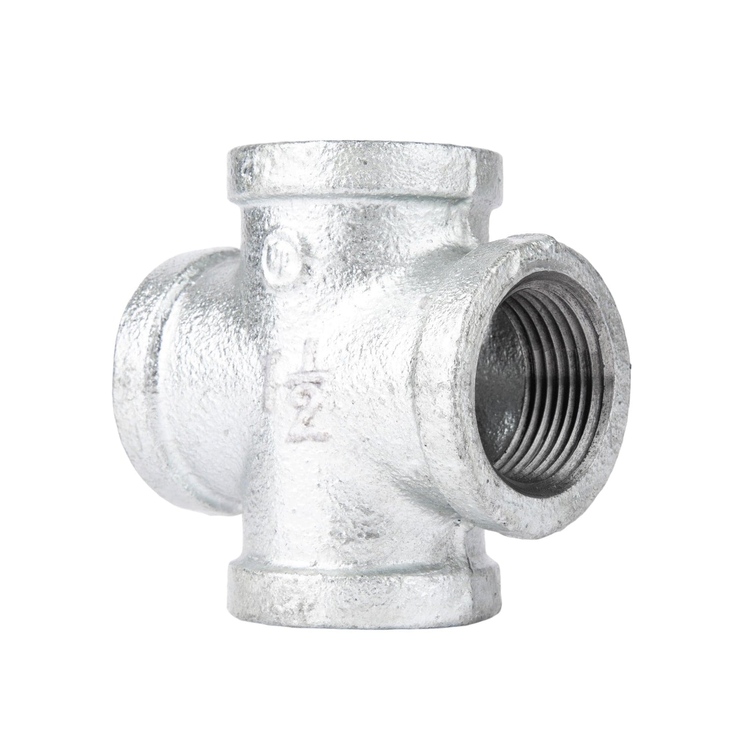 1 1/2 in. Galvanized Iron Cross PIPE DECOR