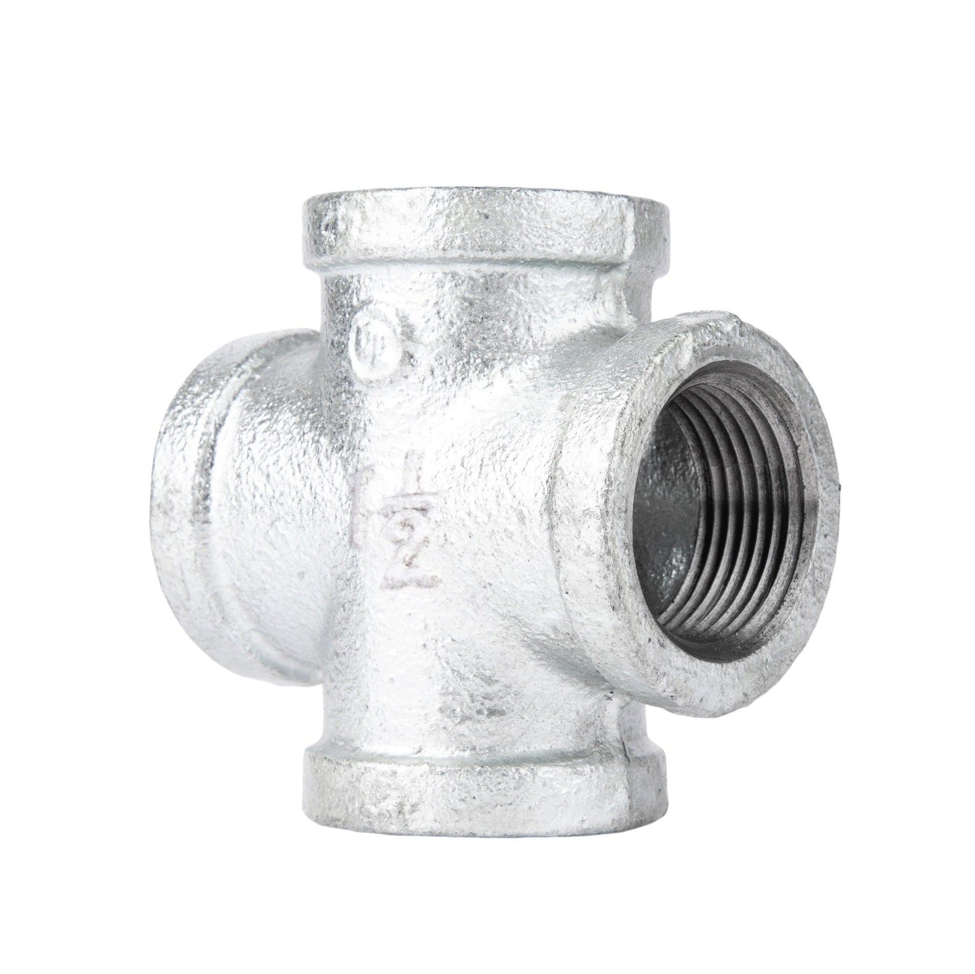 1 1/2 in. Galvanized Iron Cross PIPE DECOR