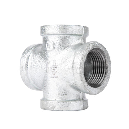 1 1/2 in. Galvanized Iron Cross PIPE DECOR