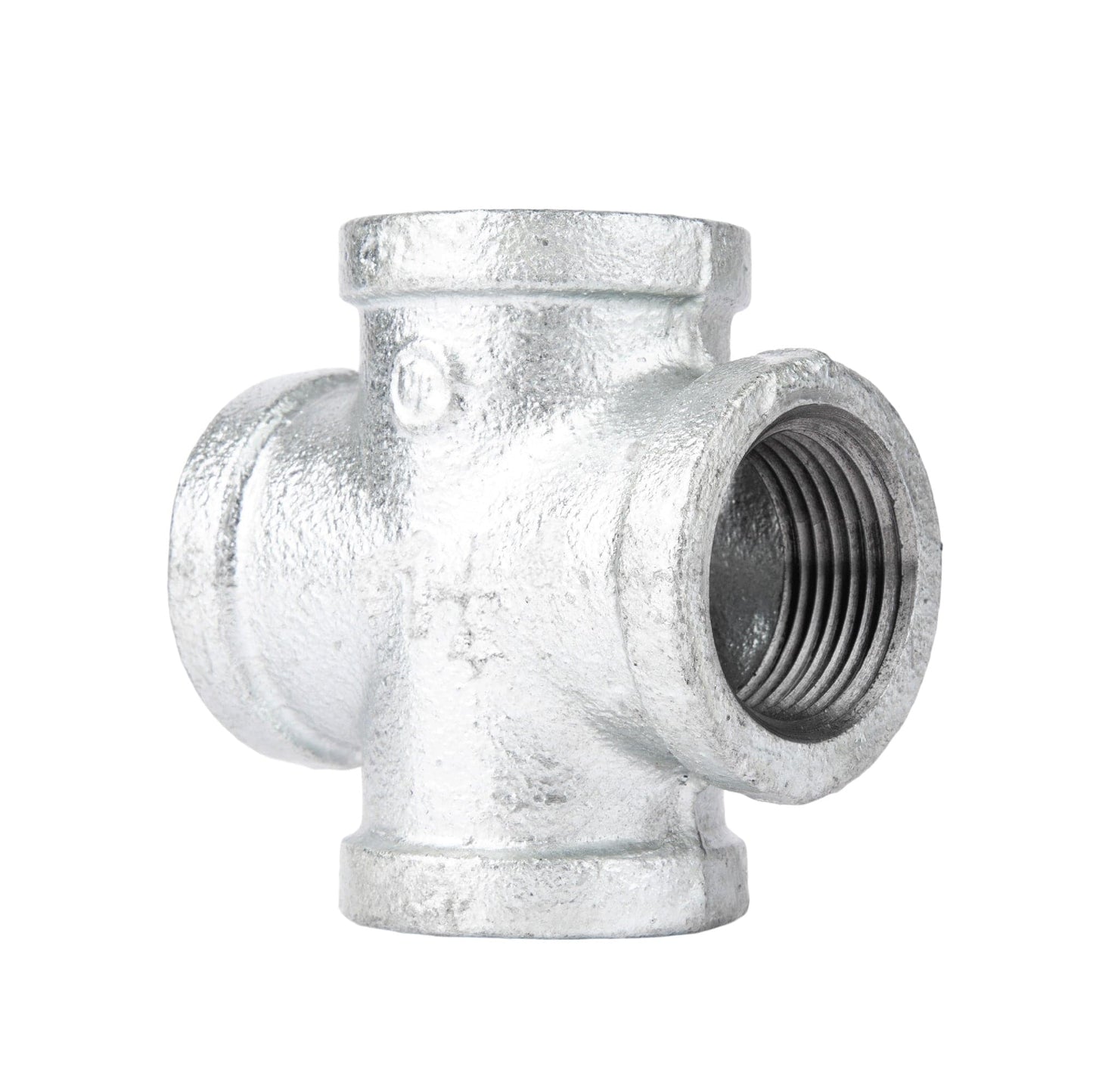1 1/4 in. Galvanized Iron Cross PIPE DECOR