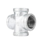 1 1/4 in. Galvanized Iron Cross PIPE DECOR