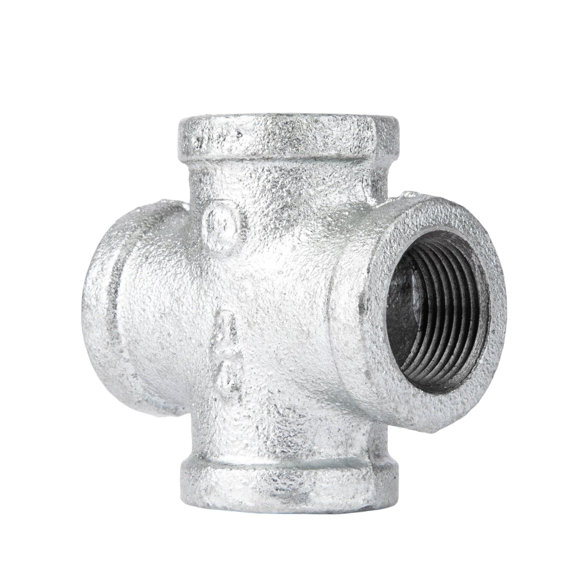 1/4 in. Galvanized Iron Cross PIPE DECOR