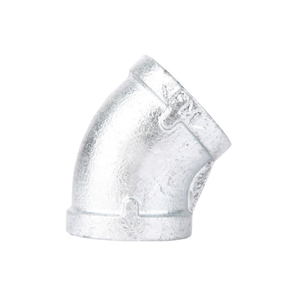 1 1/2 in.  Galvanized Iron 45 Degree Elbow PIPE DECOR