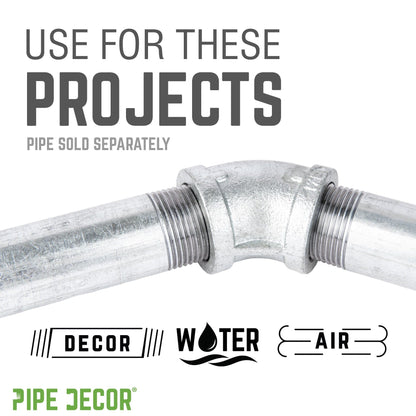 1/4 in.  Galvanized Iron 45 Degree Elbow PIPE DECOR
