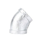 2 in.  Galvanized Iron 45 Degree Elbow PIPE DECOR