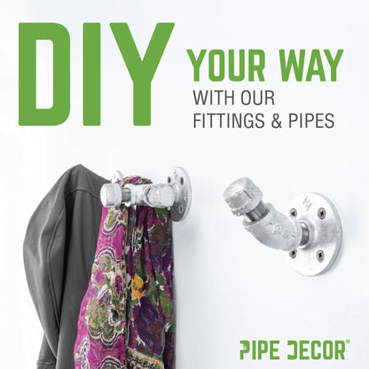 3/4 in. Galvanized Iron 45 Degree Elbow PIPE DECOR