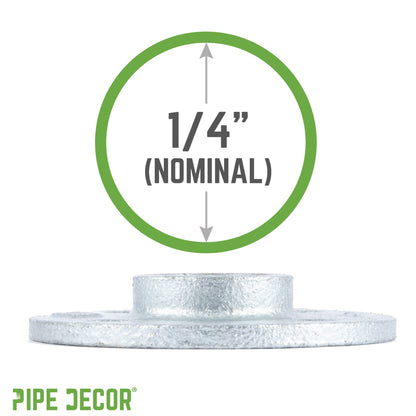 1/4 in. Galvanized Iron Floor Flange PIPE DECOR