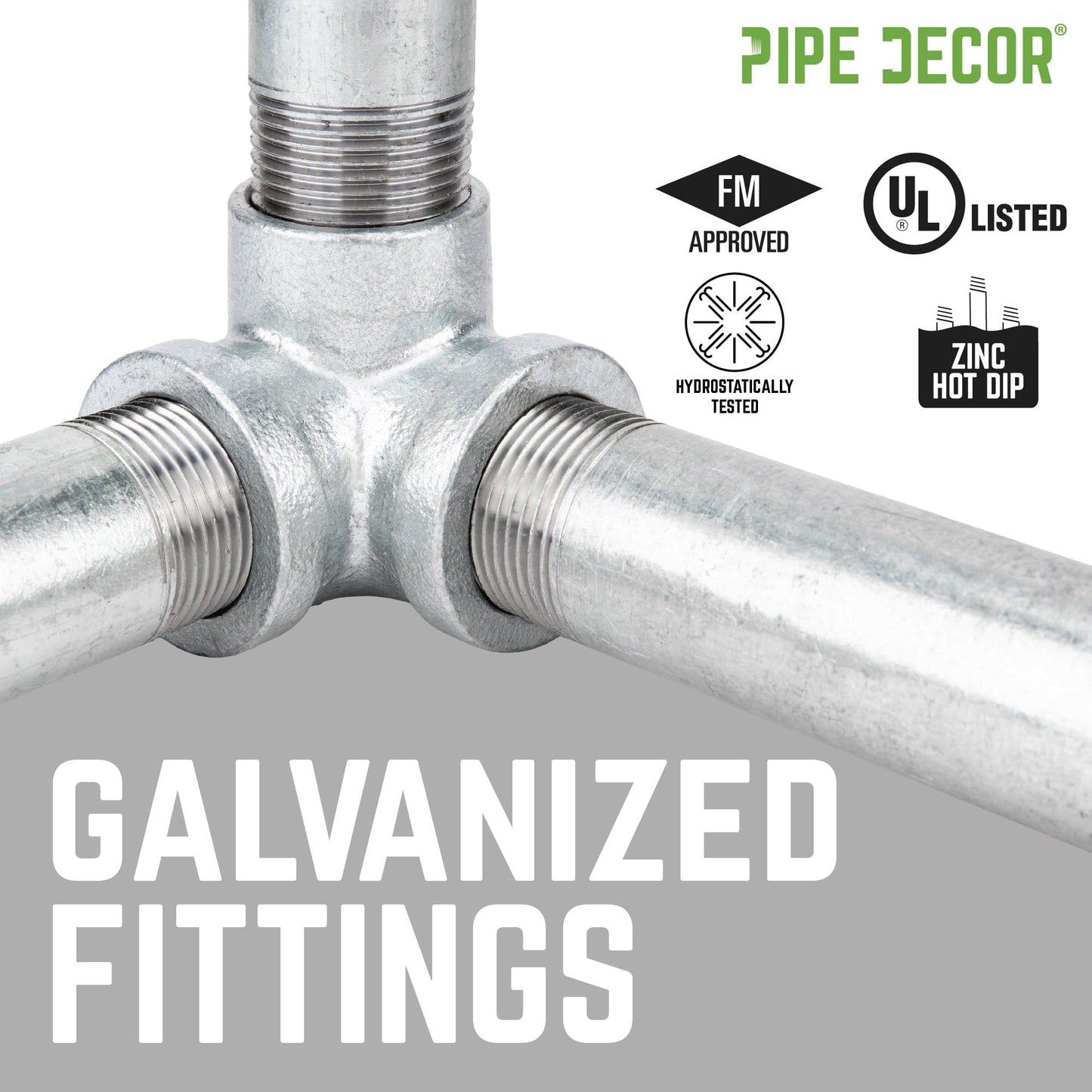 1/4 in. Galvanized Iron Locknut PIPE DECOR