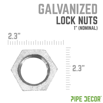 1 in. Galvanized Iron Locknut PIPE DECOR
