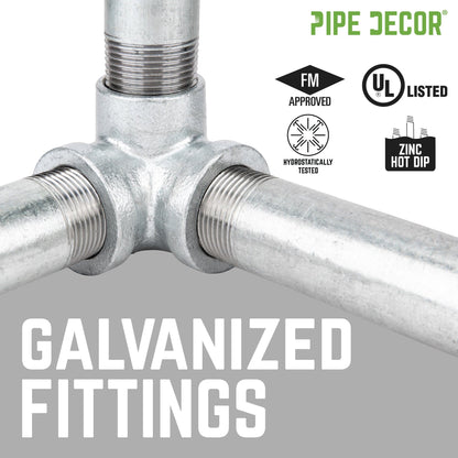 2 in. Galvanized Iron Locknut PIPE DECOR
