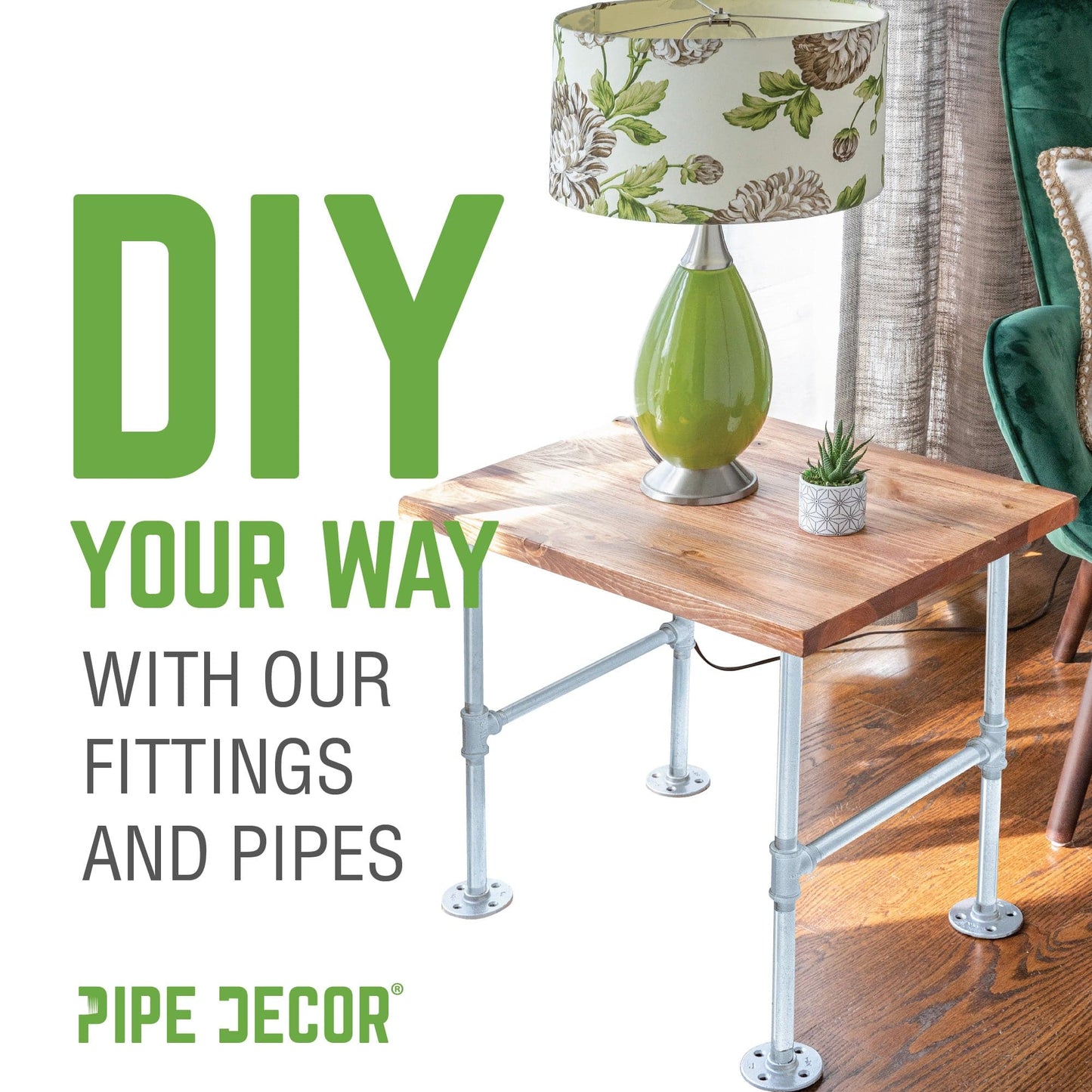 1 in. Galvanized Steel Merchant Coupling PIPE DECOR
