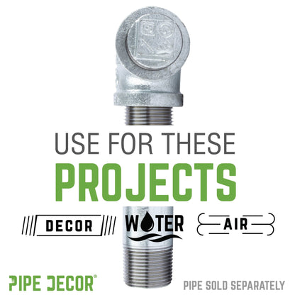 1 in. Galvanized Iron Plug PIPE DECOR