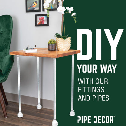 1 1/2 in. x 1/2 in. Galvanized Iron Reducing Coupling PIPE DECOR