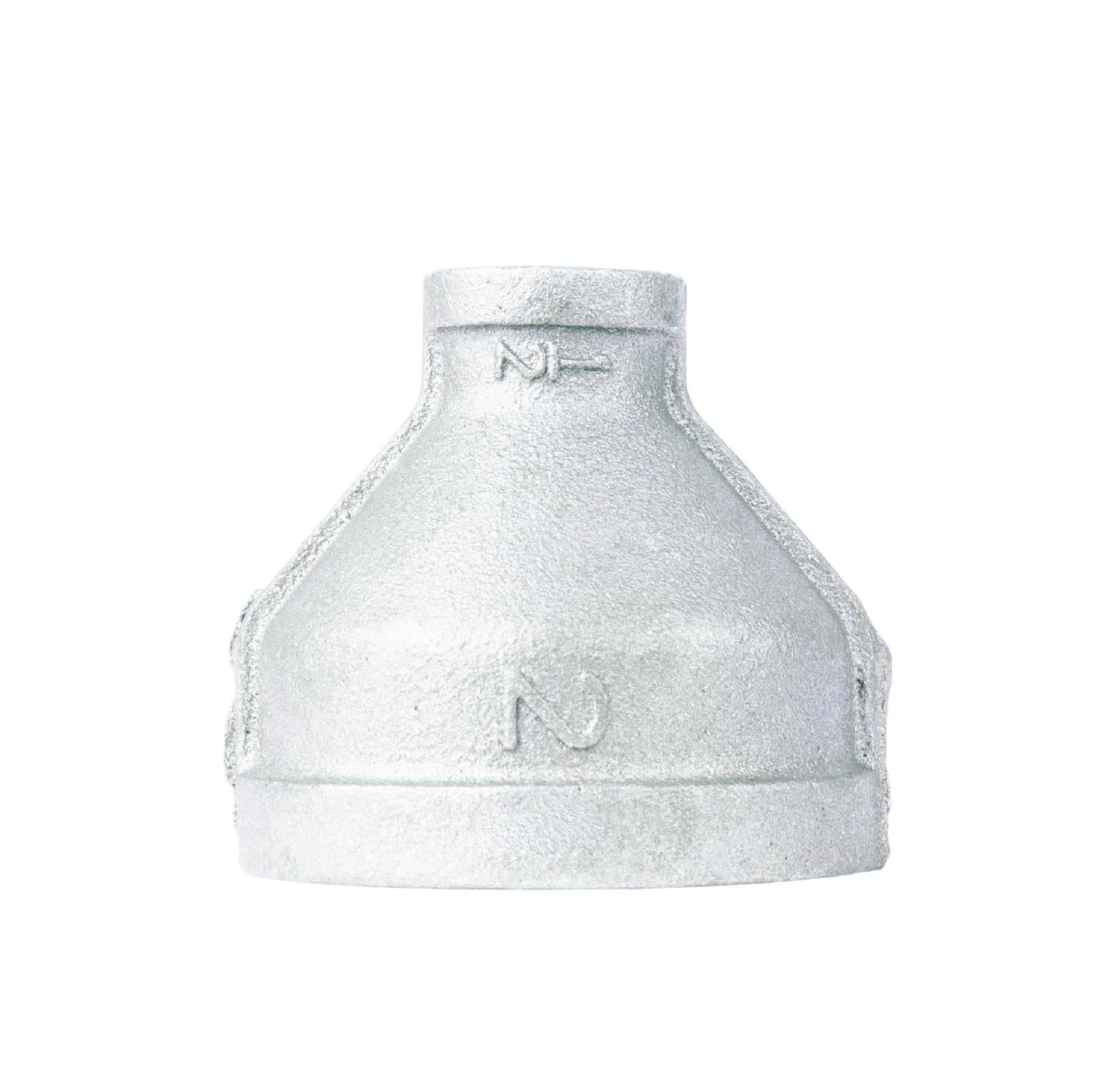 2 in. x 1/2 Galvanized Iron Reducing Coupling PIPE DECOR
