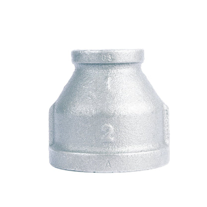 2 in. x  1 in. Galvanized Iron Reducing Coupling PIPE DECOR