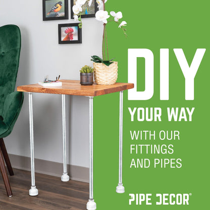 2 in. x 1 1/2 in. Galvanized Iron Reducing Elbow PIPE DECOR