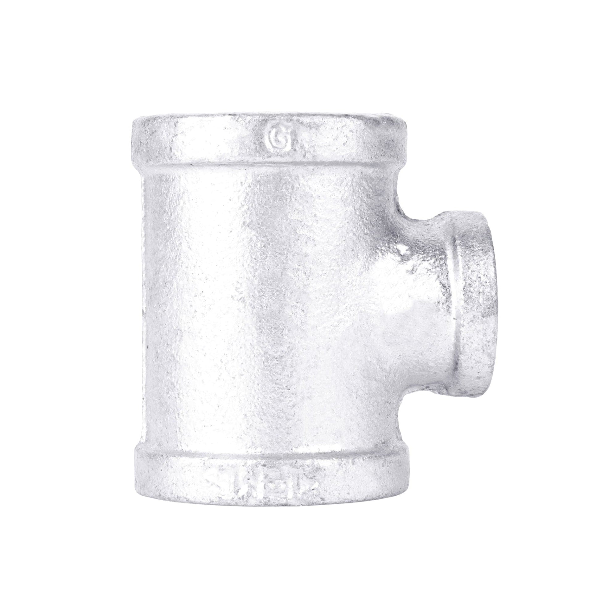 1 in. x 1 in. x 3/4 in. Galvanized Reducing Tee PIPE DECOR