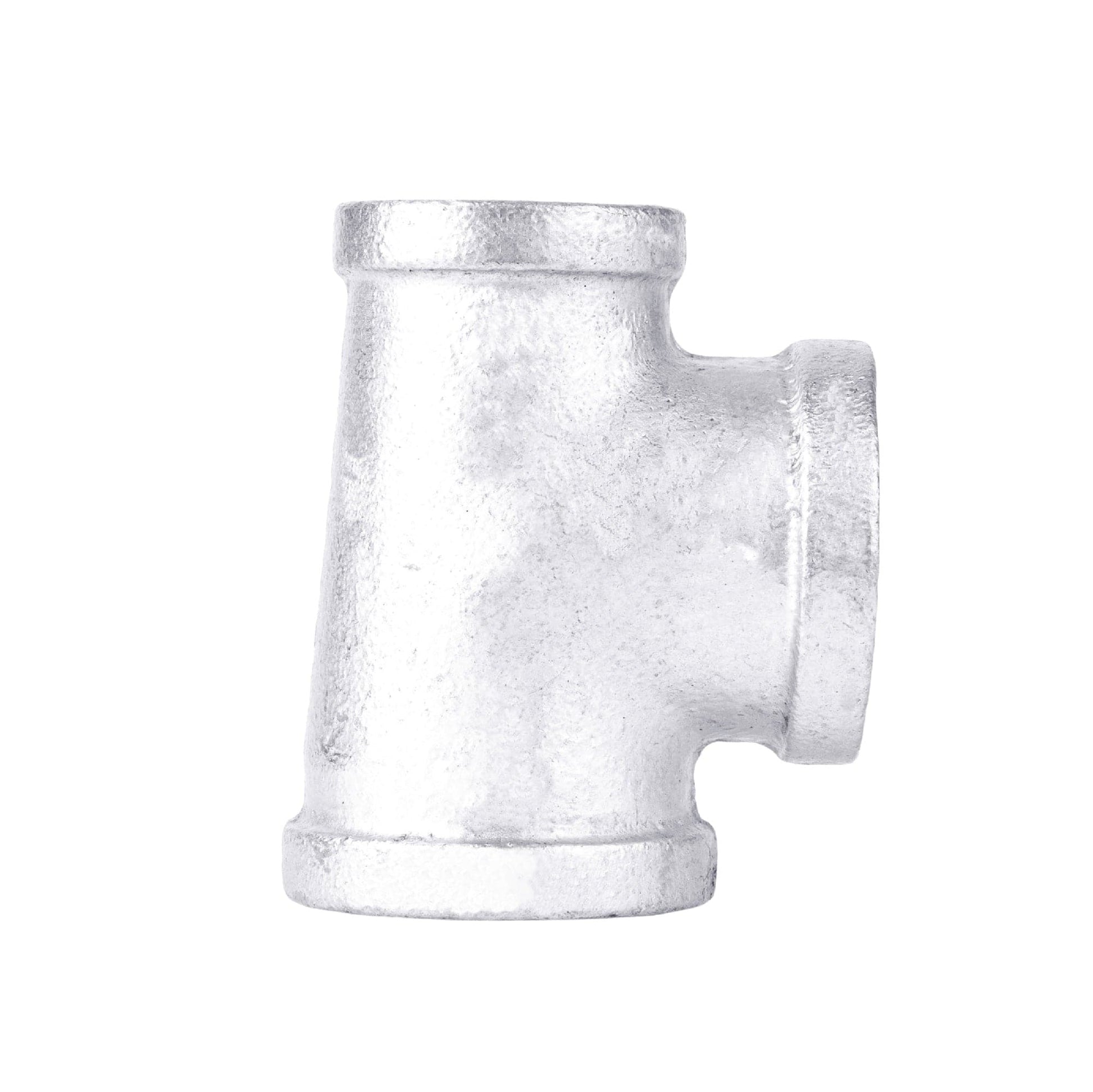 1 in. x 3/4 in. x 1 in. Galvanized Reducing Tee PIPE DECOR
