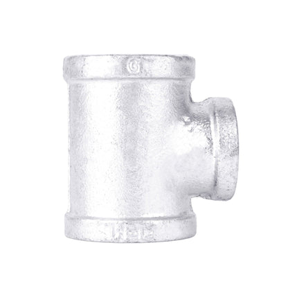2 in. x  2 in. x 1 1/2 in. Galvanized Iron Reducing Tee PIPE DECOR