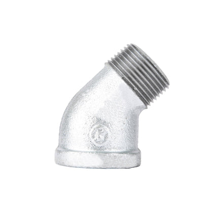 1 1/2 in. Galvanized Iron 45 Degree Street Elbow PIPE DECOR